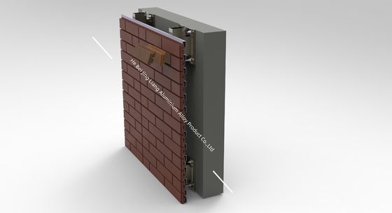 качество  Terracotta Brick Wall Support Systems Customized Aluminium Extrusion Brackets завод