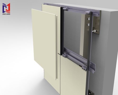 Система поддержки вентилируемого фасада из терракоты для панелей из терракоты толщиной 19 мм