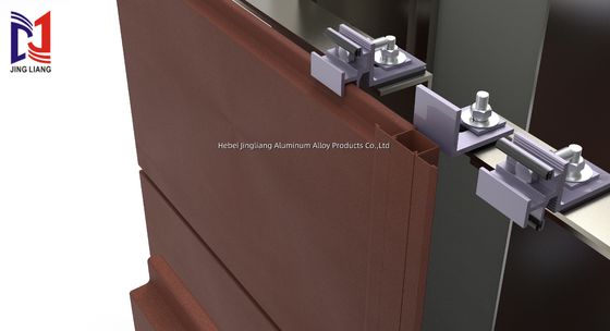 Терракотовая вентилируемая фасадная система поддержки для 20 мм панели с высокой прочностью